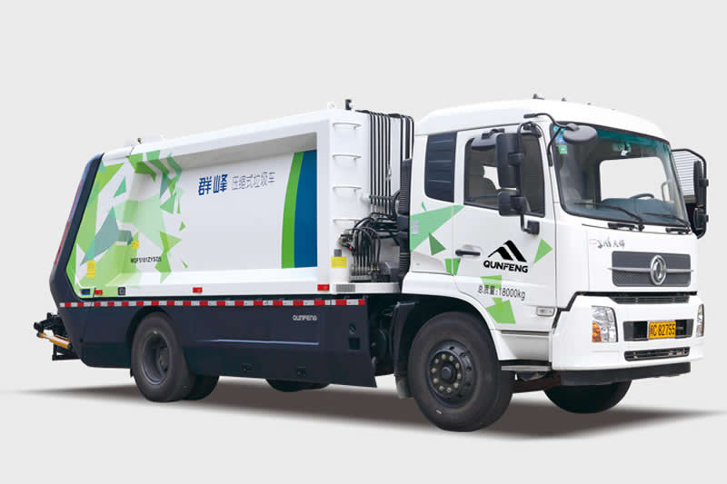 Camión recolector de residuos compacto de carga trasera